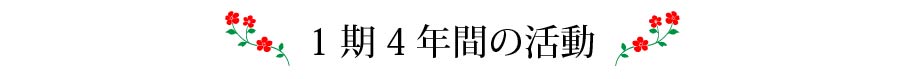 １期4年間の活動